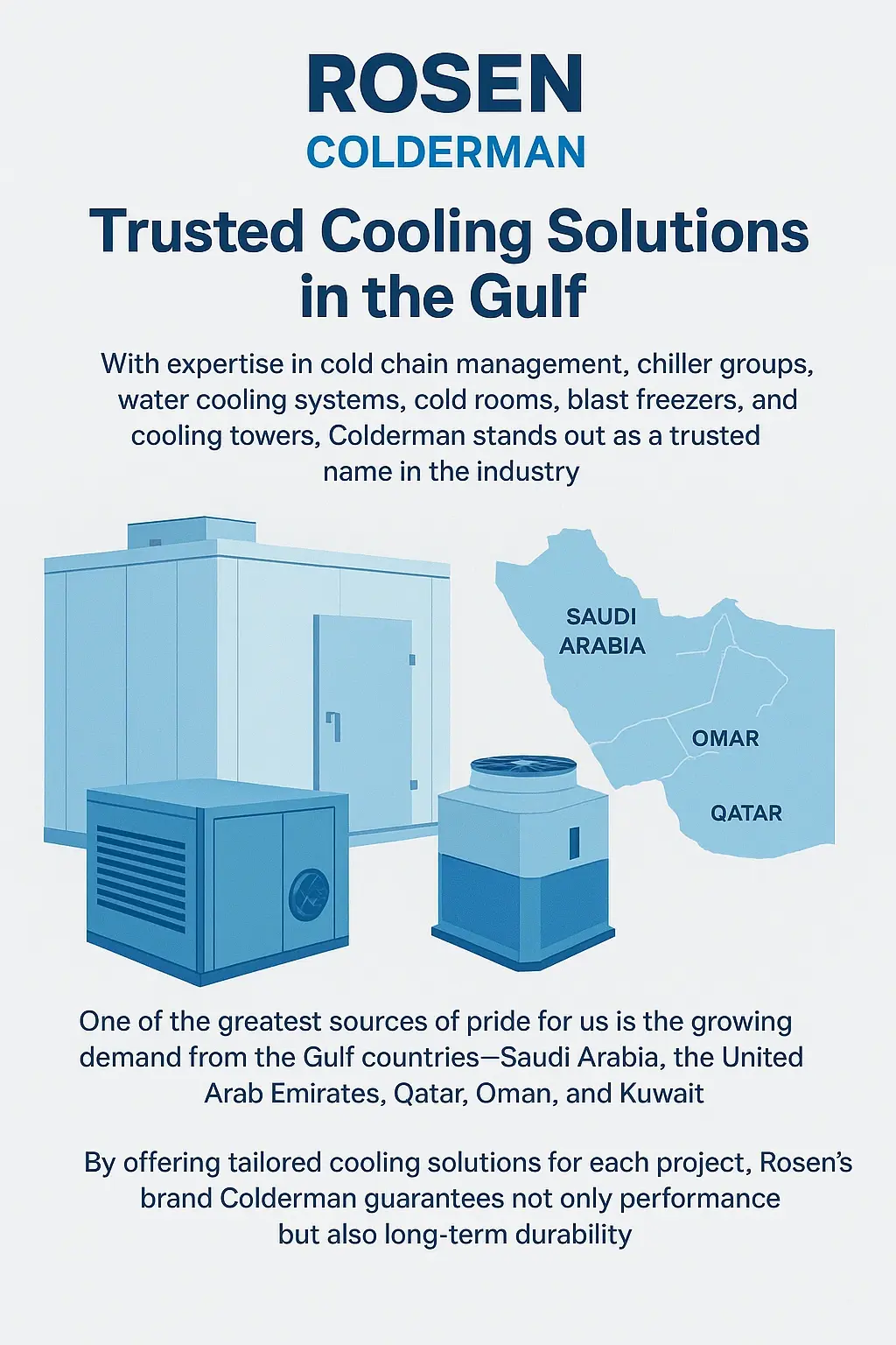 Rosen’s Brand Colderman: Reliable Cooling Solutions in the Gulf Region