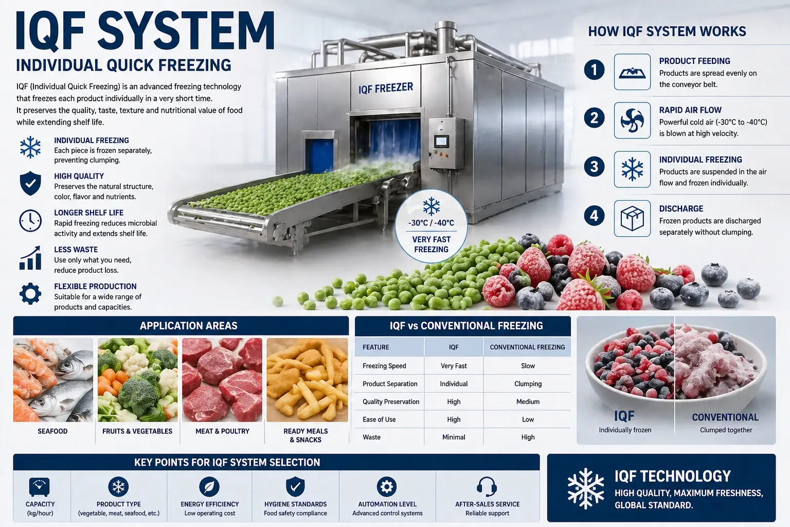 What Is an IQF System? Benefits, Applications, and How It Works